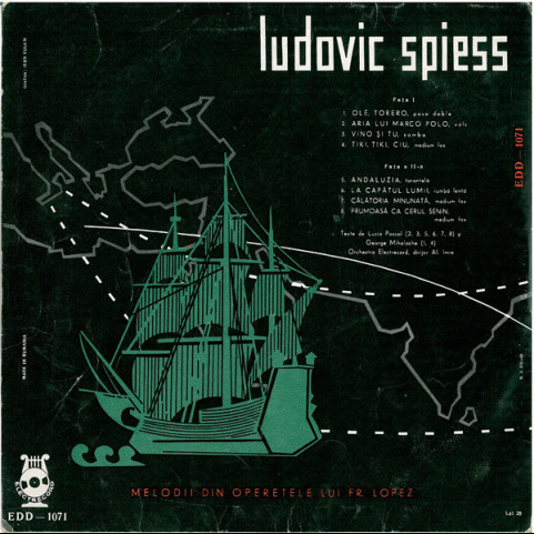 Ludovic Spiess - Melodii Din Operetele Lui Fr. Lopez (1963) [1LP]
