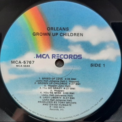 Orleans - Grown Up Children (1986) [1LP]