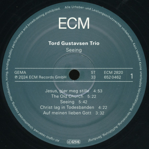 Tord Gustavsen Trio - Seeing (2024) [1LP]