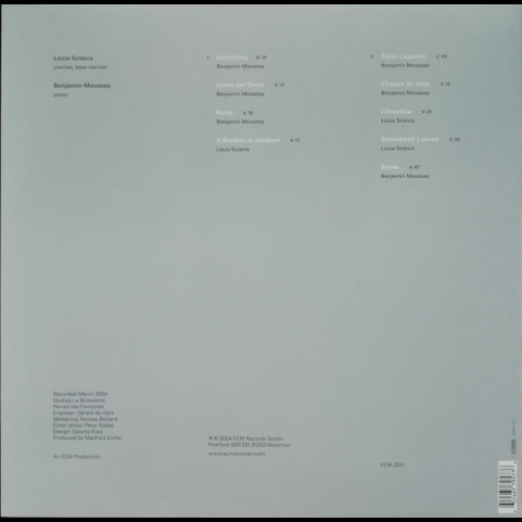 Louis Sclavis / Benjamin Moussay - Unfolding (2024) [1LP]