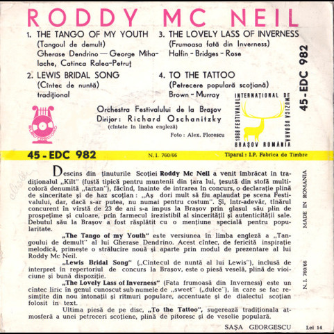 Roddy McNeil - Roddy McNeil (1968) [7"]