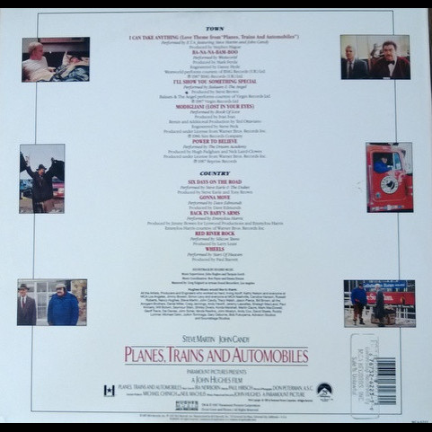 Various - Planes, Trains And Automobiles (The Original Motion Picture Soundtrack) (1987) [1LP]