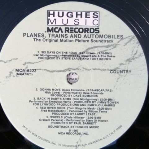 Various - Planes, Trains And Automobiles (The Original Motion Picture Soundtrack) (1987) [1LP]