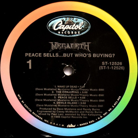 Megadeth - Peace Sells... But Who's Buying? (2008) [1LP] 180g