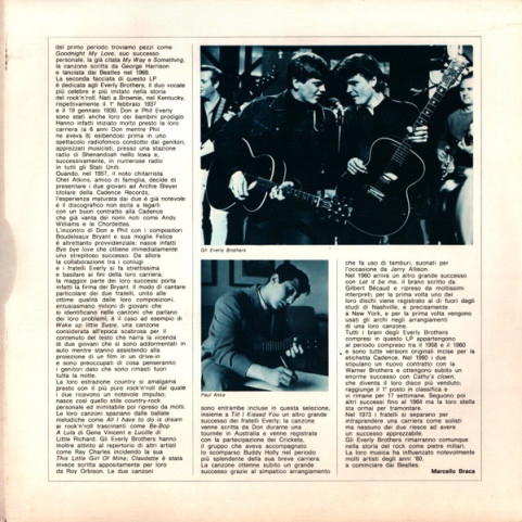 Paul Anka / Everly Brothers - Paul Anka / The Everly Brothers (1981) [1LP]