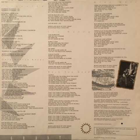 Eddy Grant - Going For Broke (1984) [1LP]