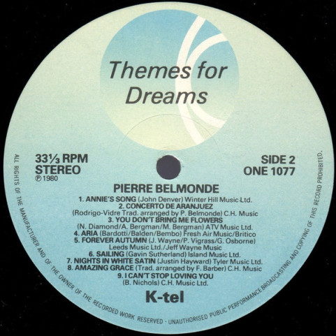 Pierre Belmonde - Themes For Dreams - The Magic Sound Of Panpipes (1980) [1LP]