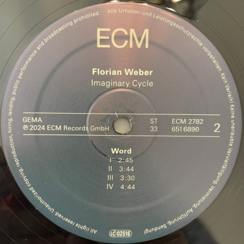 Florian Weber (2) - Imaginary Cycle (Music For Piano, Brass Ensemble And Flute) (2024) [2LP]