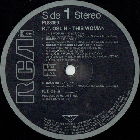 K.T. Oslin - This Woman (1988) [1LP]