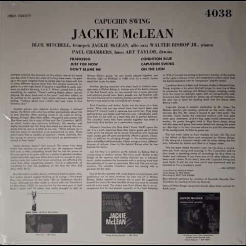 Jackie McLean - Capuchin Swing (2024) [1LP]