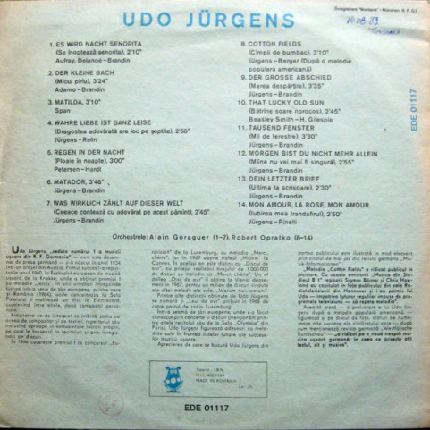 Udo Jürgens - Udo Jürgens (1989) [1LP]