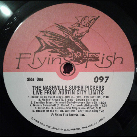 Nashville Superpickers, The - Live From Austin City Limits (1979) [1LP]