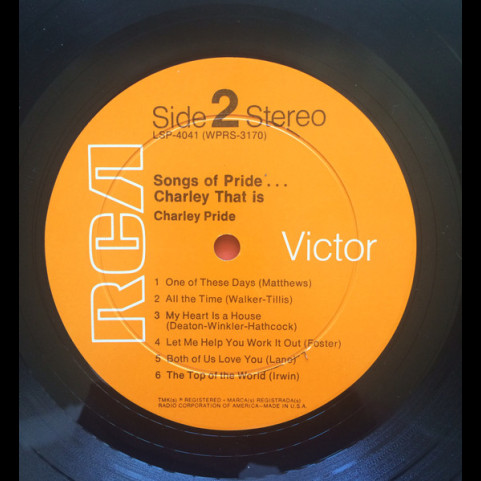 Charley Pride - Songs Of Pride...Charley That Is (1968) [1LP]