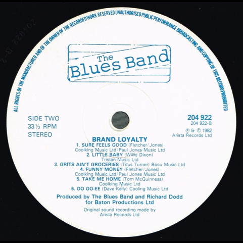 Blues Band, The - Brand Loyalty (1982) [1LP]