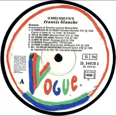Francis Blanche - Le Double Disque D'or De Francis Blanche (1979) [2LP]