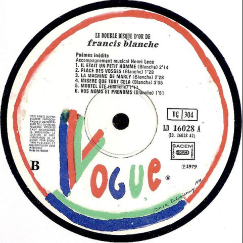 Francis Blanche - Le Double Disque D'or De Francis Blanche (1979) [2LP]