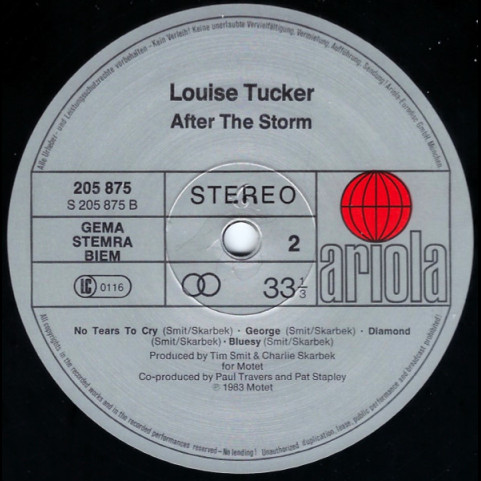 Louise Tucker - After The Storm (1983) [1LP]