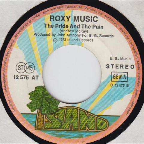 Roxy Music - Pyjamarama / The Pride And The Pain (1973) [7"]