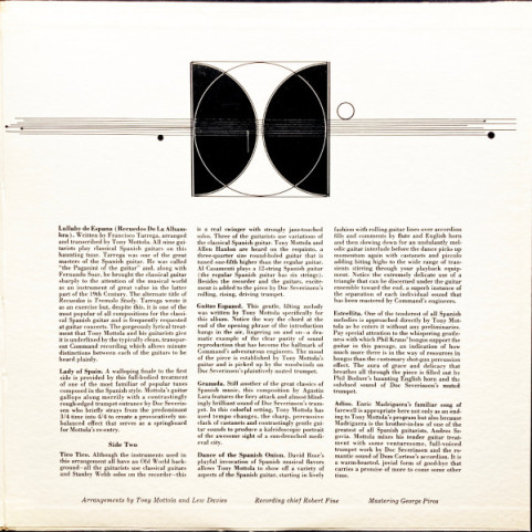 Tony Mottola And His Orchestra - Spanish Guitar (1962) [1LP]