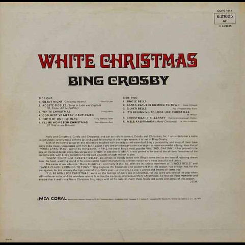 Bing Crosby - White Christmas [1LP]
