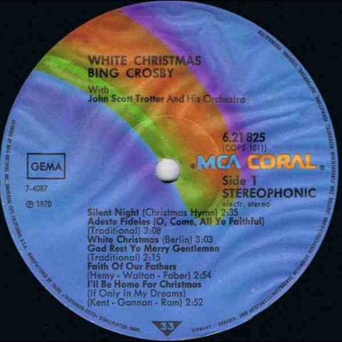 Bing Crosby - White Christmas [1LP]