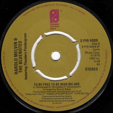 Harold Melvin And The Blue Notes - Don't Leave Me This Way (1977) [7"]