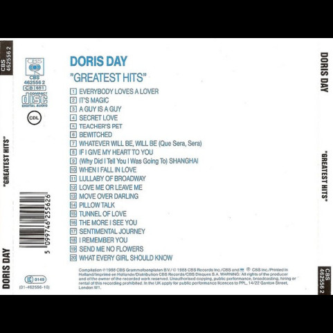 Doris Day - Greatest Hits (1988) [1CD]
