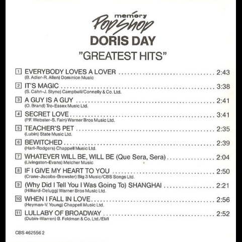 Doris Day - Greatest Hits (1988) [1CD]