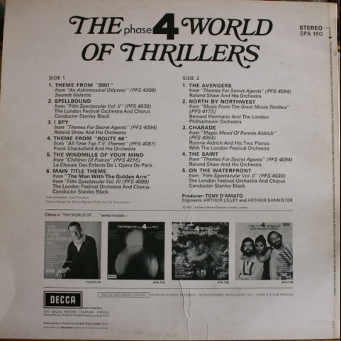 Various - The Phase 4 World Of Thrillers (1971) [1LP]