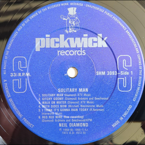 Neil Diamond - Solitary Man (1981) [1LP]