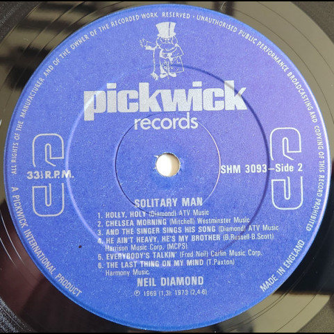 Neil Diamond - Solitary Man (1981) [1LP]
