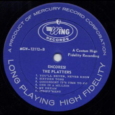 Platters, The - Encores! (1960) [1LP]