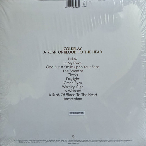 Coldplay - A Rush Of Blood To The Head (2025) [1LP]