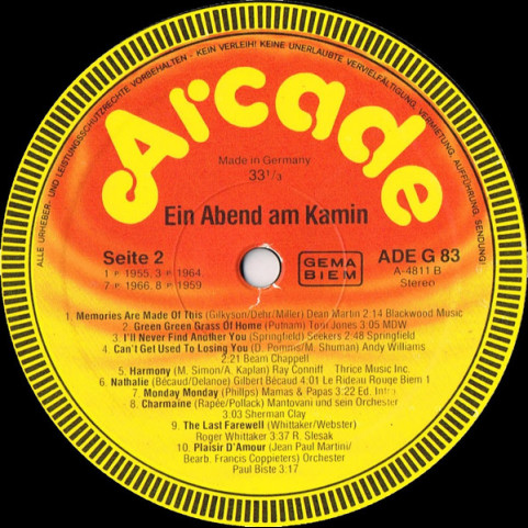 Various - Ein Abend Am Kamin (1980) [1LP]