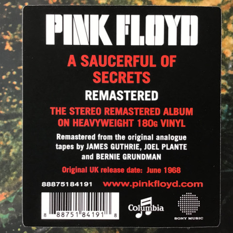 Pink Floyd - A Saucerful Of Secrets (2025) [1LP] 180g