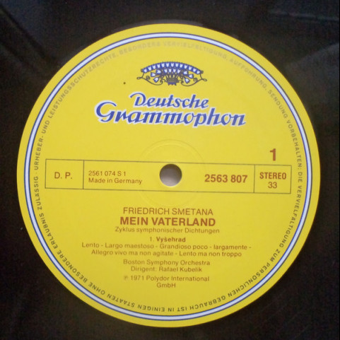 Bedřich Smetana – Boston Symphony Orchestra, Rafael Kubelik - Mein Vaterland (1977) [2LP]