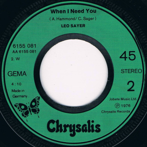 Leo Sayer - How Much Love (1976) [7"]