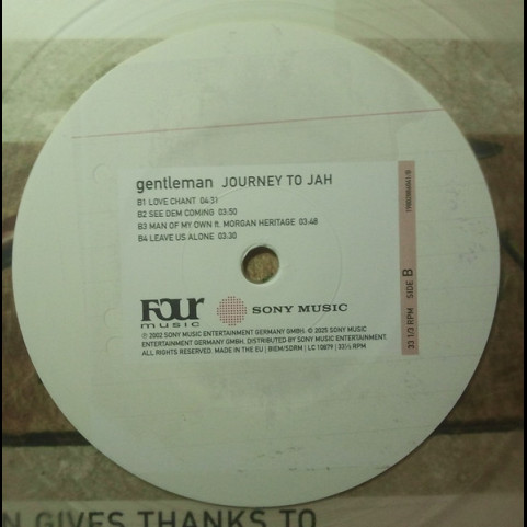 Gentleman - Journey To Jah  (2025) [12"]