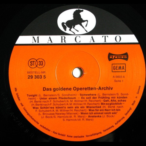 Various - Das Goldene Operetten Archiv • 4 (1982) [1LP]