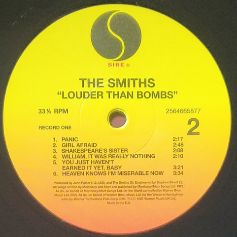 Smiths, The - Louder Than Bombs (2011) [2LP] 180g