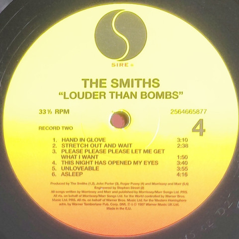 Smiths, The - Louder Than Bombs (2011) [2LP] 180g