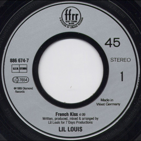 Lil' Louis - French Kiss (1989) [7"]