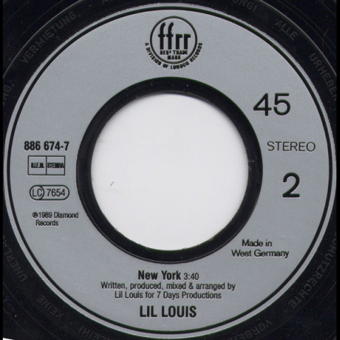 Lil' Louis - French Kiss (1989) [7"]