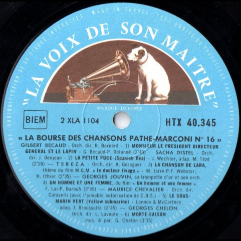 Various - La Bourse Des Chansons Pathé-Marconi N° 16 (1966) [1LP]