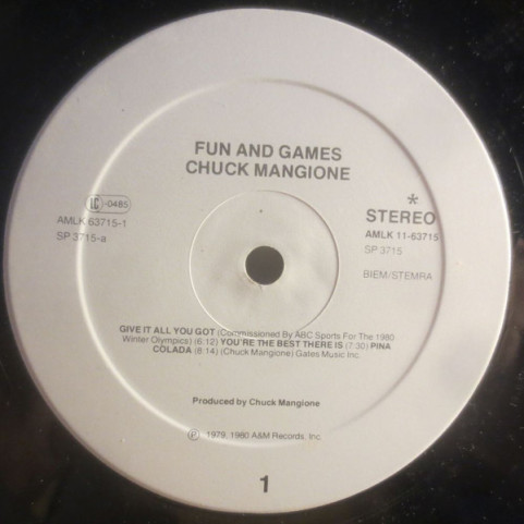 Chuck Mangione - Fun And Games (1980) [1LP]