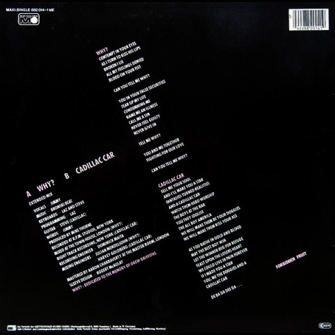 Bronski Beat - Why? (1984) [12"]