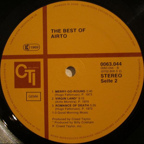 Airto Moreira - The Best Of Airto (1977) [1LP]