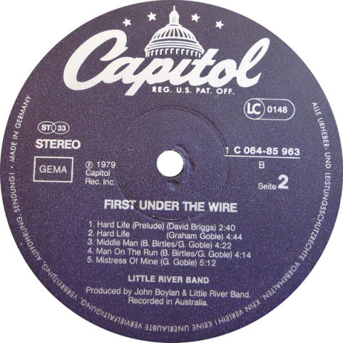 Little River Band - First Under The Wire (1979) [1LP]