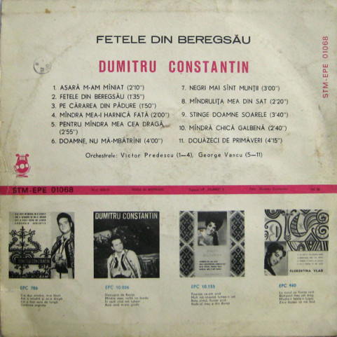 Dumitru Constantin - Fetele Din Beregsău (1974) [1LP]