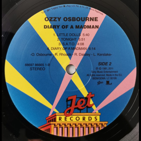Ozzy Osbourne - Diary Of A Madman (2011) [1LP] 180g